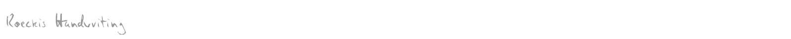 Koeckis Handwriting font preview